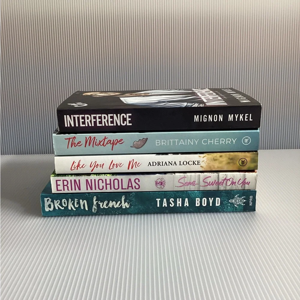 Signed Set of 5 Mixed Tropes/Genres Contemporary Romance Books